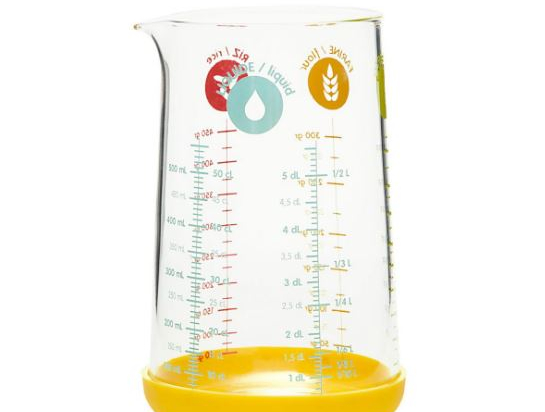 Verre mesureur en verre  0.5L