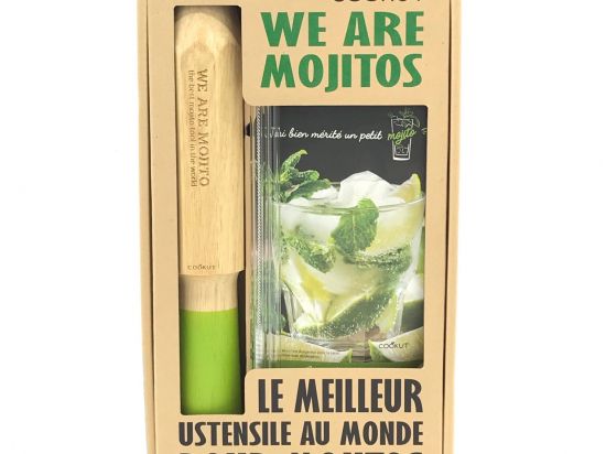 Kit mojito, pailles et livre
