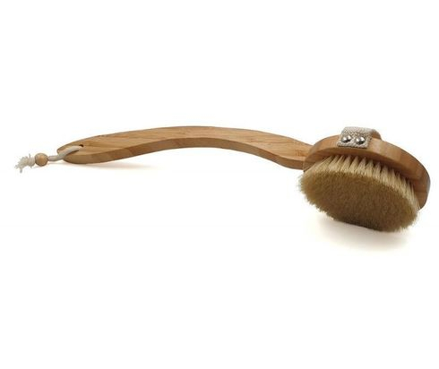 Brosse exfoliante en 2 parties