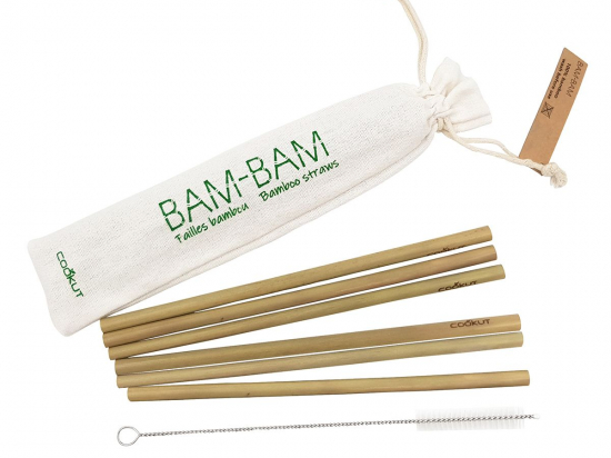 6 pailles en bambou