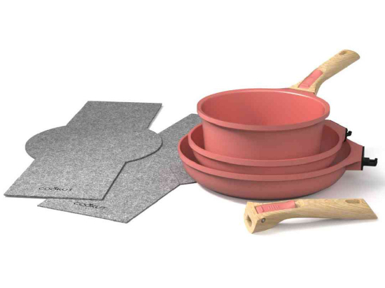Batterie de  cuisine amovible 7 pièces COOKUT