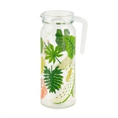 Pichet en verre tropical