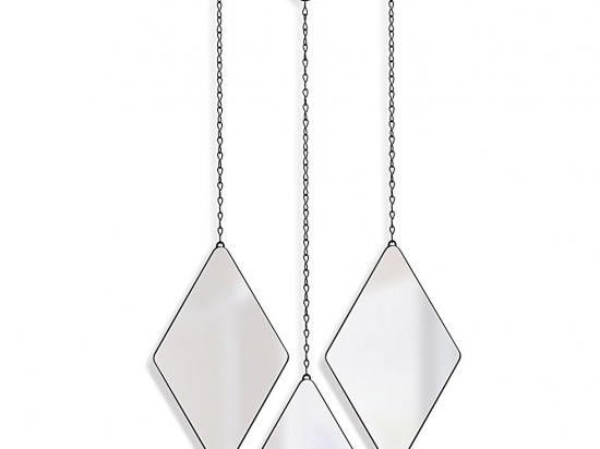 Jeu de 3 miroirs suspendus