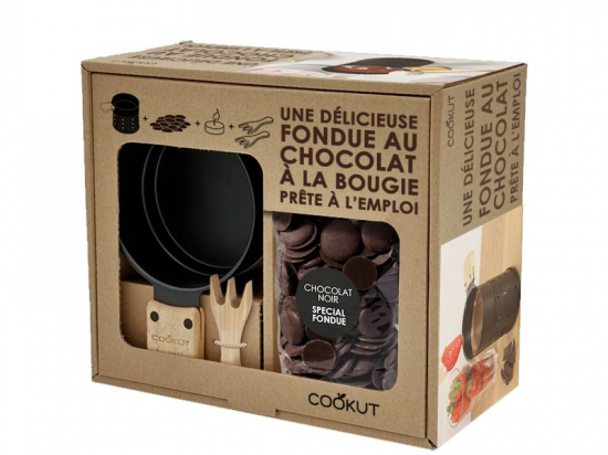 Fondue au chocolat a la bougie pour 2 personnes