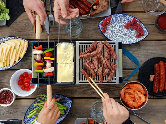 Barbecue nomade noir
