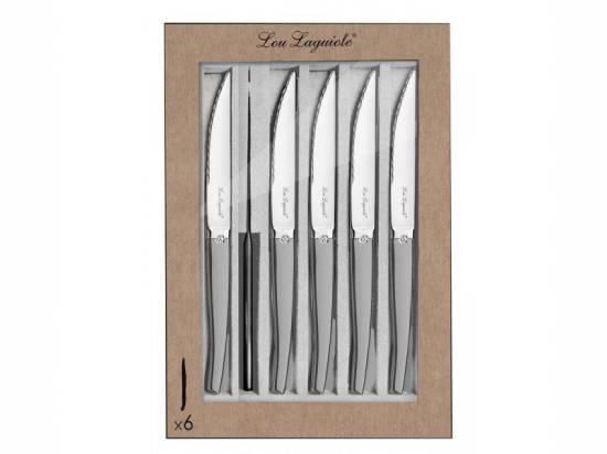 Coffret de 6 couteaux à steak Jet Sable