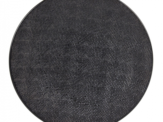 Assiette plate "Vésuvio noir"