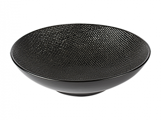 Assiette calotte  "Vésuvio  noir"