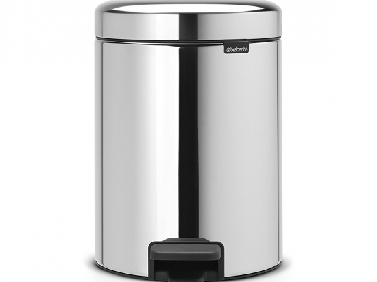 Poubelle à pédale 5 L NewlCon Brillant Steel