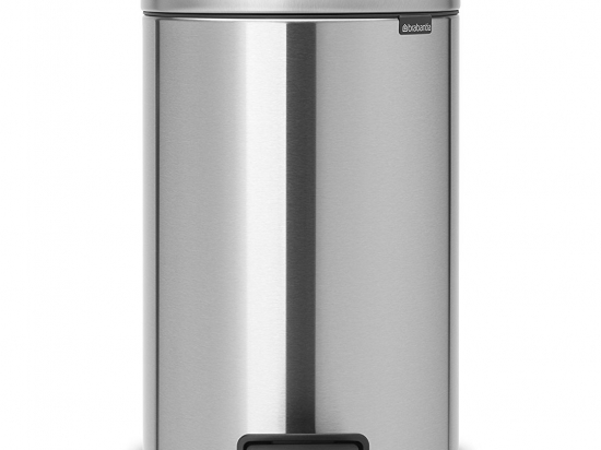 Poubelle à pédale 20 L NewlCon Matt Steel
