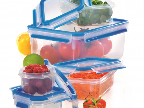 Lot de 5 boîtes alimentaires 'clip & close'