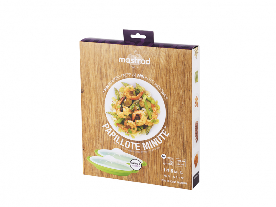 Papillote minute petite lot de 2 verte
