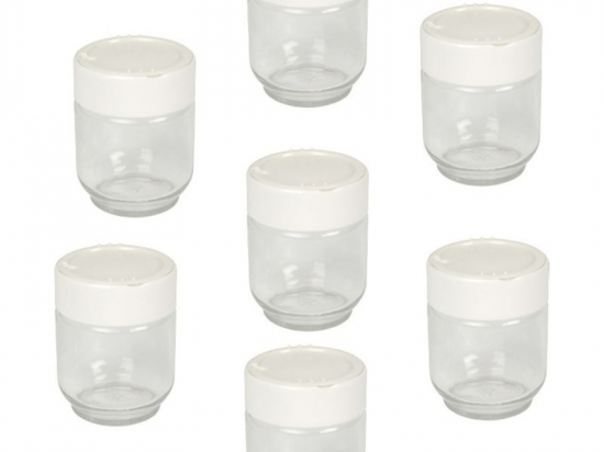 Jeu de 7 pots pour yaourtière
