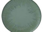 Assiette plate 26cm Gallery verte/blanche
