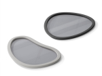 Lot de 2 plateaux gris