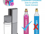 Machine à gazéifier Duo blanche + 4 bouteilles