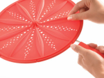 Couvercle anti  éclaboussures rouge