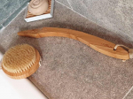 Brosse exfoliante en 2 parties
