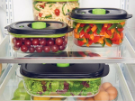 Lot de 3 boîtes 0.7 L + 1.2 L + 1.8 L - Fraîcheur & Marinade