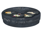 Coffret 4 assiettes à fromage 19 cm