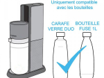 Machine à gazéifier Duo blanche + 4 bouteilles