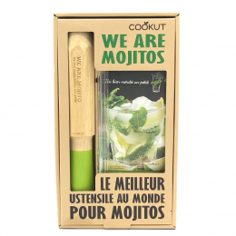 Kit mojito, pailles et livre