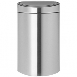 Poubelle Tri Sélectif 23 L + 10 L Matt Steel - Touch Bin