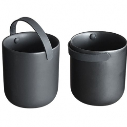 Set de 4 tasses noires