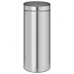 Poubelle 30 L Touch Bin Matt Steel