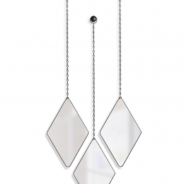 Jeu de 3 miroirs suspendus