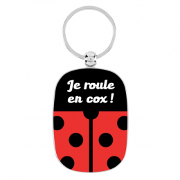 Porte clés je roule en cox