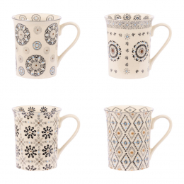 Coffret de 4 mugs nelson 30 cl