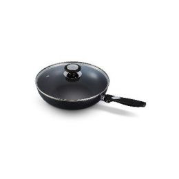 Poêle wok 28 avec Pro Induc avec couvercle