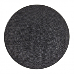Assiette plate "Vésuvio noir"
