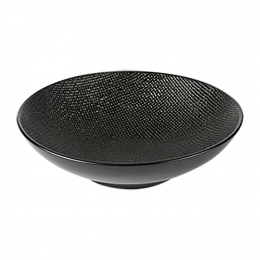 Assiette calotte  "Vésuvio  noir"
