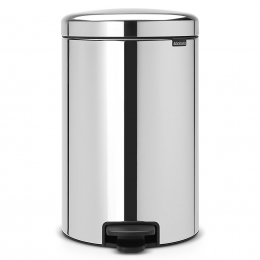 Poubelle à pédale 20 L NewlCon Brillant Steel seau métal